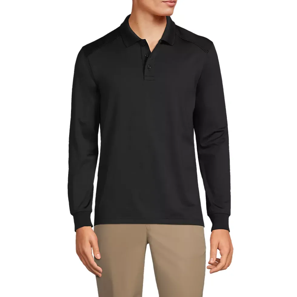 Men's Long Sleeve Rapid Dry Polo Shirt
