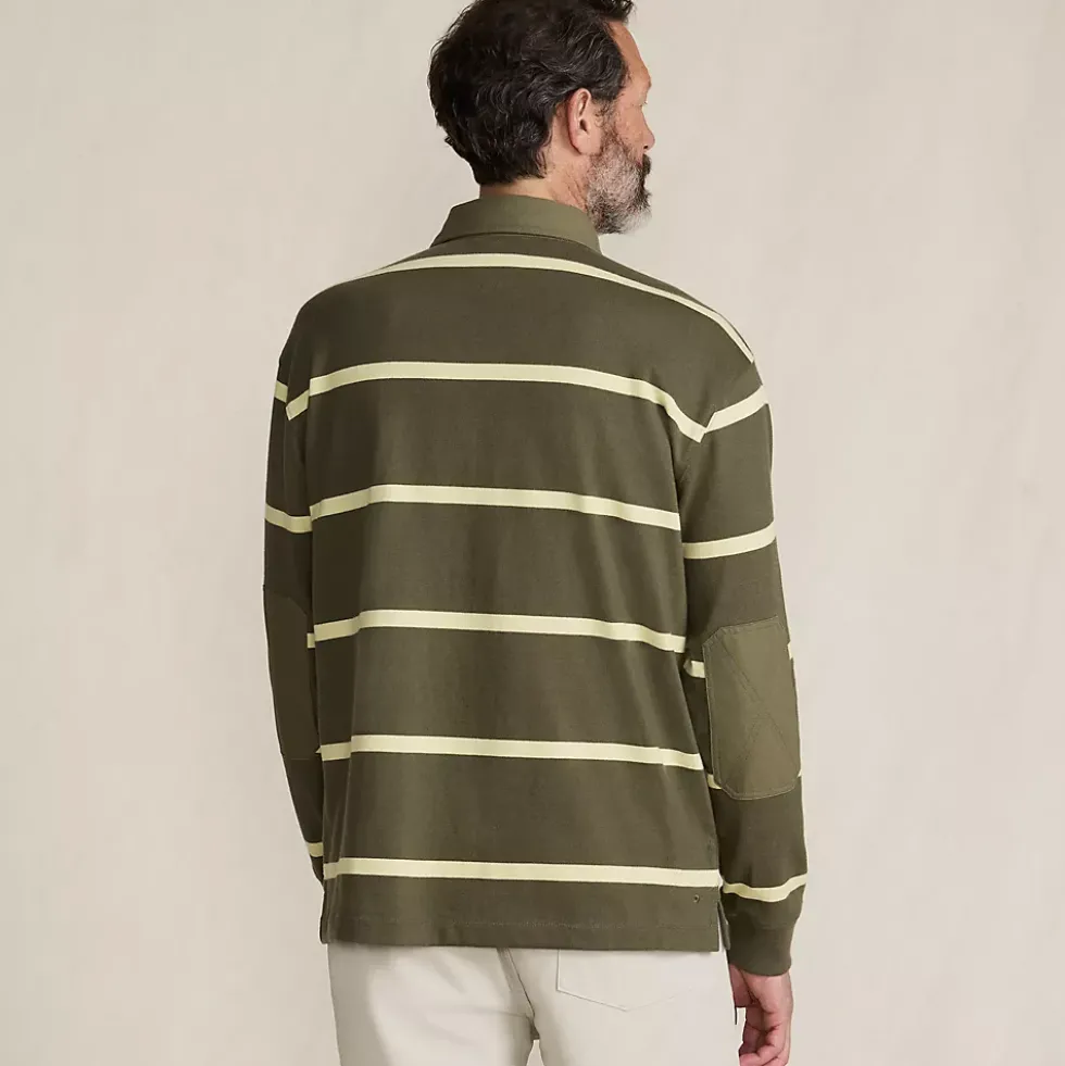 Men's Long Sleeve Rugged Rugby Polo