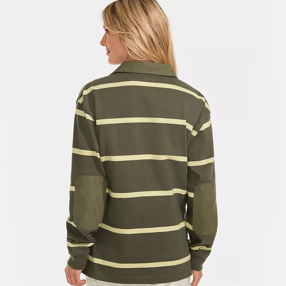 Men's Long Sleeve Rugged Rugby Polo