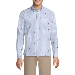 Men's Long Sleeve Sail Rigger Oxford Embroidered Shirt