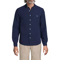 Men's Long Sleeve Seersucker Shirt