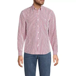 Men's Long Sleeve Seersucker Shirt