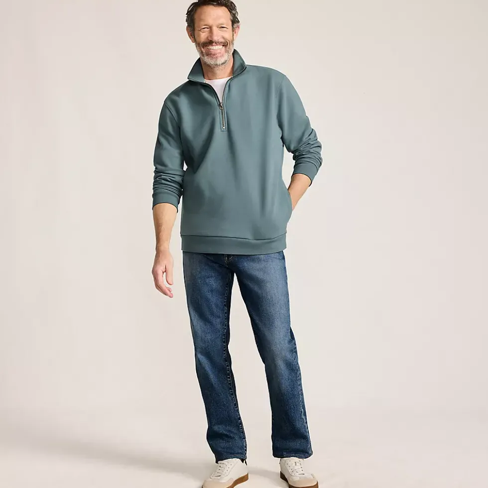 Men's Long Sleeve Serious Sweats Quarter Zip Sweatshirt