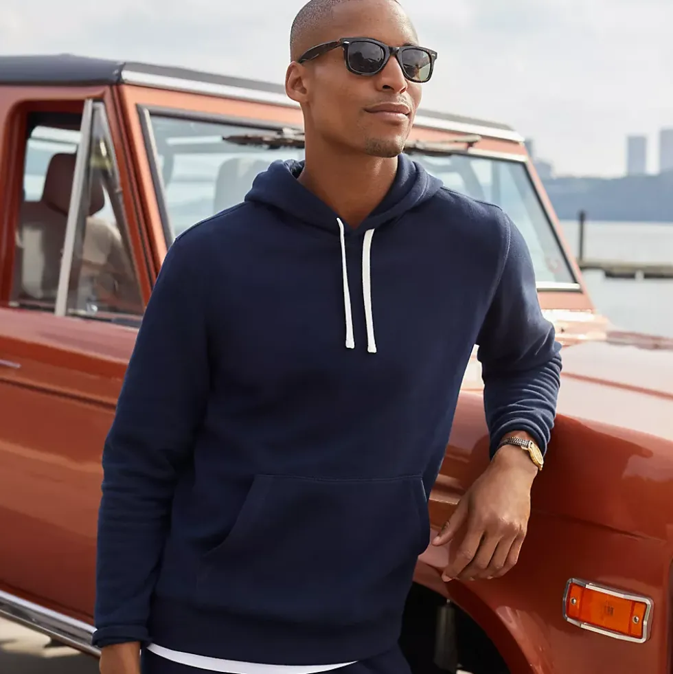 Men's Long Sleeve Serious Sweats Pullover Hoodie Sweatshirt