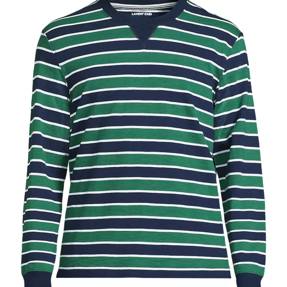 Men's Long Sleeve Slub Crew