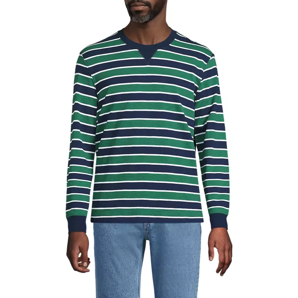 Men's Long Sleeve Slub Crew