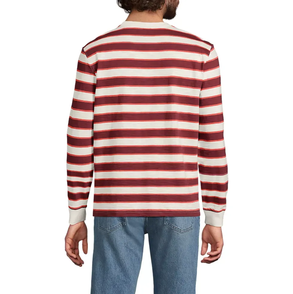 Men's Long Sleeve Slub Crew