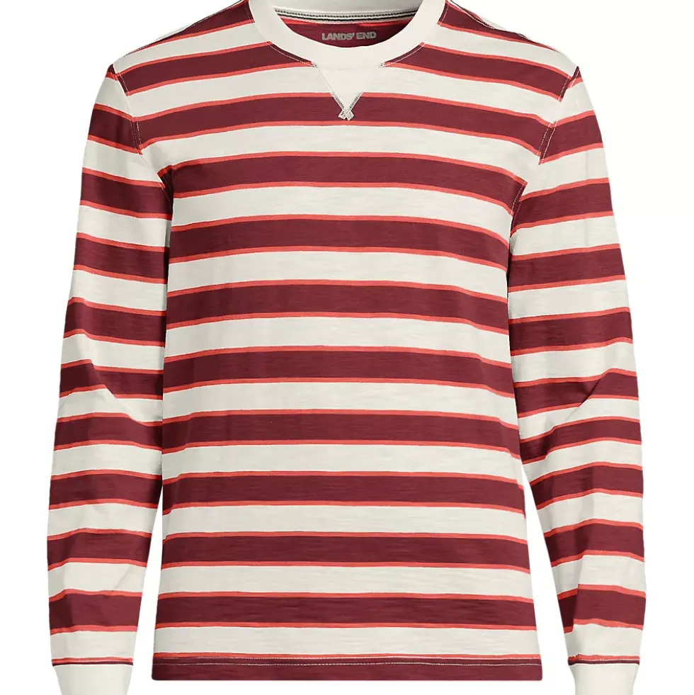 Men's Long Sleeve Slub Crew