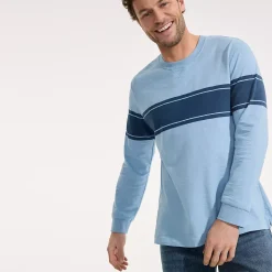 Men's Long Sleeve Slub Crew
