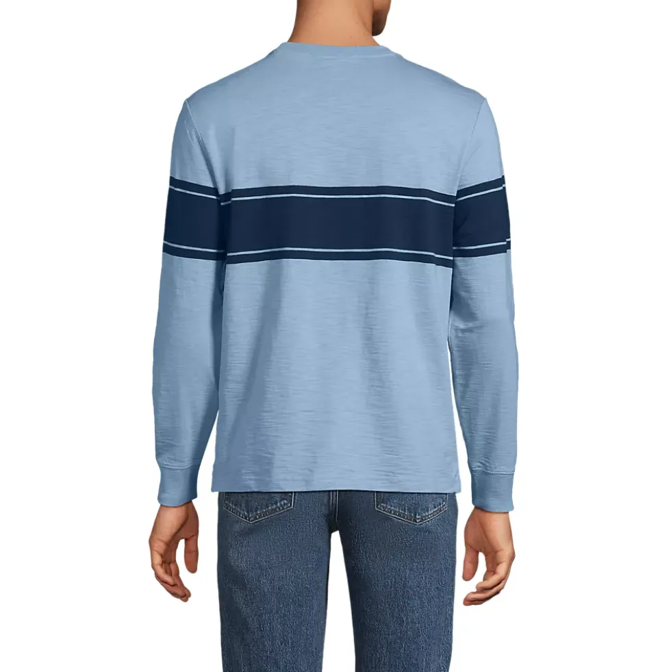 Men's Long Sleeve Slub Crew