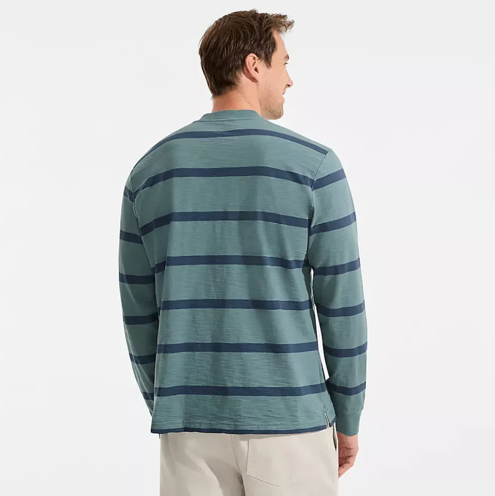 Men's Long Sleeve Slub Henley