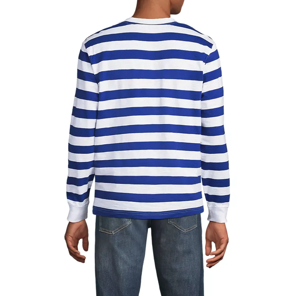 Men's Long Sleeve Slub Henley