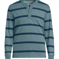Men's Long Sleeve Slub Henley