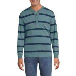 Men's Long Sleeve Slub Henley