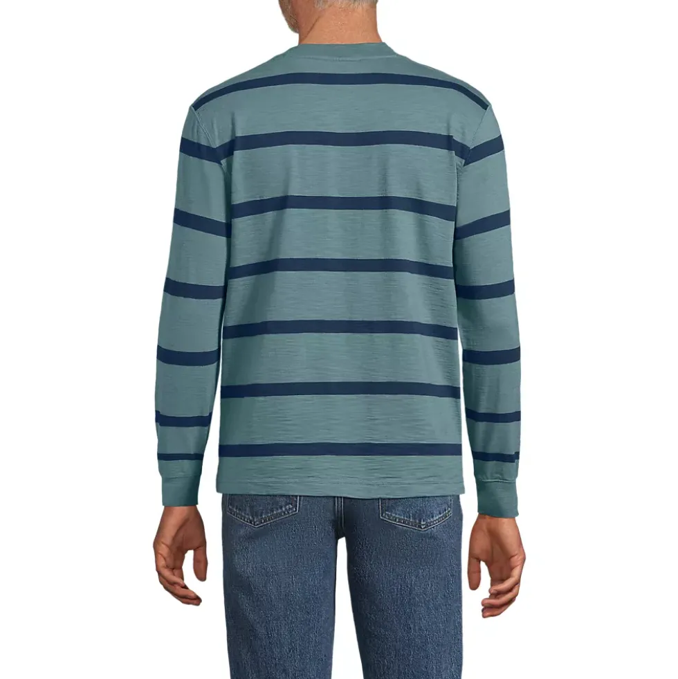Men's Long Sleeve Slub Henley