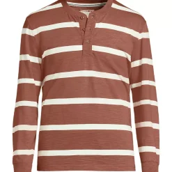 Men's Long Sleeve Slub Henley