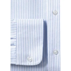 Men's Long Sleeve Striped Oxford Dress Shirt