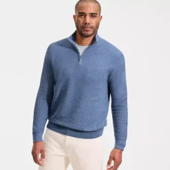 Men's Long Sleeve Summer Weight Quarter Zip