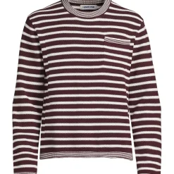 Men's Long Sleeve Textured Cotton Crewneck Sweater