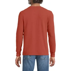 Men's Long Sleeve Thermal Waffle Henley