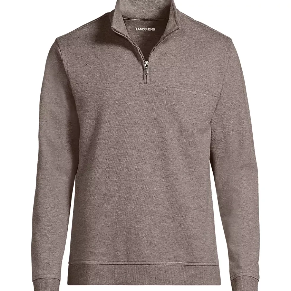 Men's Long Sleeve Travel Kit Pique Quarter Zip