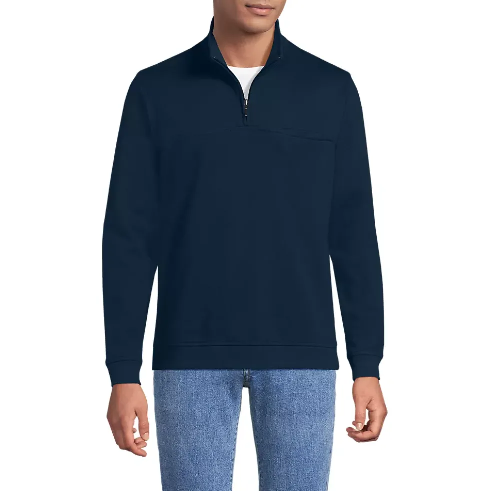 Men's Long Sleeve Travel Kit Pique Quarter Zip