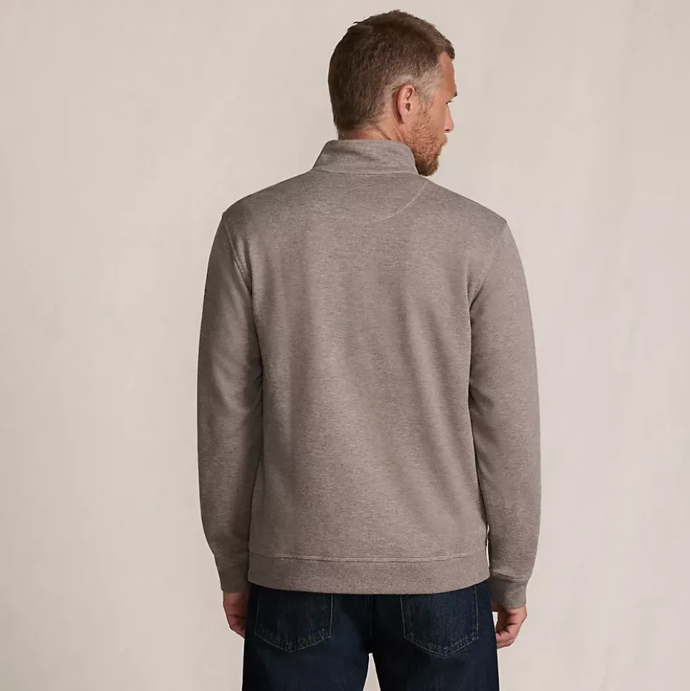 Men's Long Sleeve Travel Kit Pique Quarter Zip