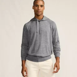 Men's Long Sleeve Washable Merino Pullover Hoodie
