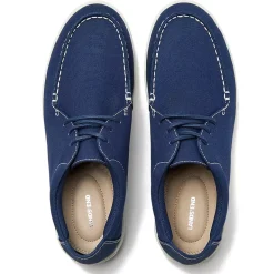 Men's Moc Toe Canvas Lace Up Sneakers