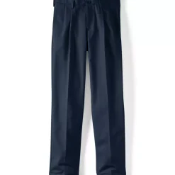 Men's No Iron Comfort Waist Traditional Fit Pleated Front Chino Pant
