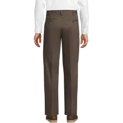 Men's No Iron Comfort Waist Traditional Fit Pleated Front Chino Pant
