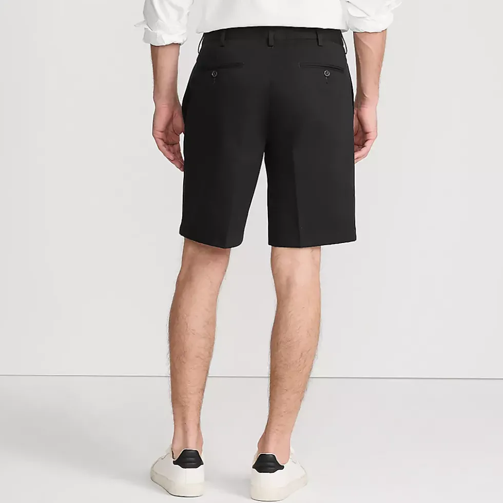 Men's No Iron 9" Plain Front Chino Short