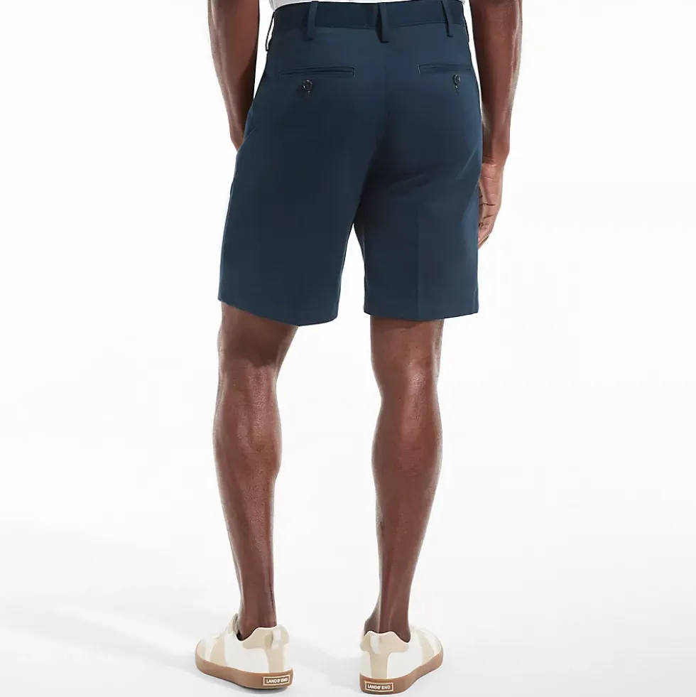 Men's No Iron 9" Plain Front Chino Short