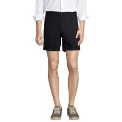 Men's No Iron 6" Plain Front Chino Short
