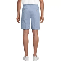 Men's No Iron 9" Plain Front Chino Short