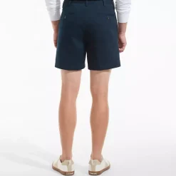 Men's No Iron 6" Pleated Front Chino Short