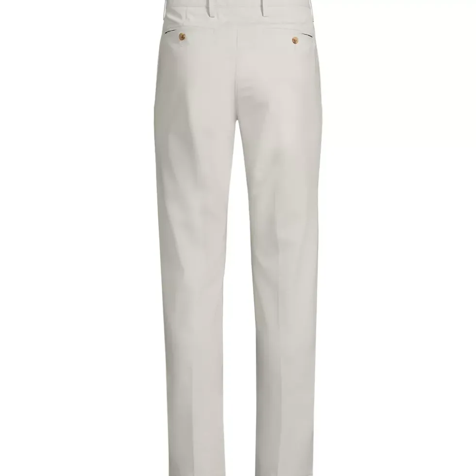 Men's No Iron Straight Fit Plain Front Chino Pant