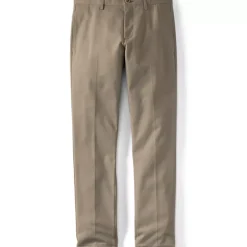 Men's No Iron Straight Fit Plain Front Chino Pant