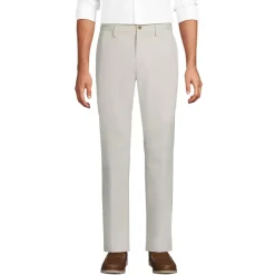 Men's No Iron Straight Fit Plain Front Chino Pant