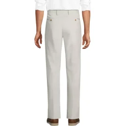 Men's No Iron Straight Fit Plain Front Chino Pant