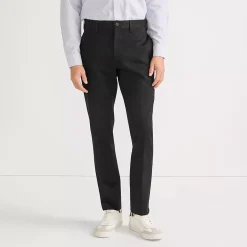 Men's No Iron Straight Fit Plain Front Chino Pant