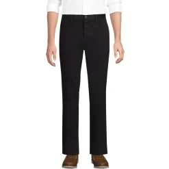 Men's No Iron Straight Fit Plain Front Chino Pant