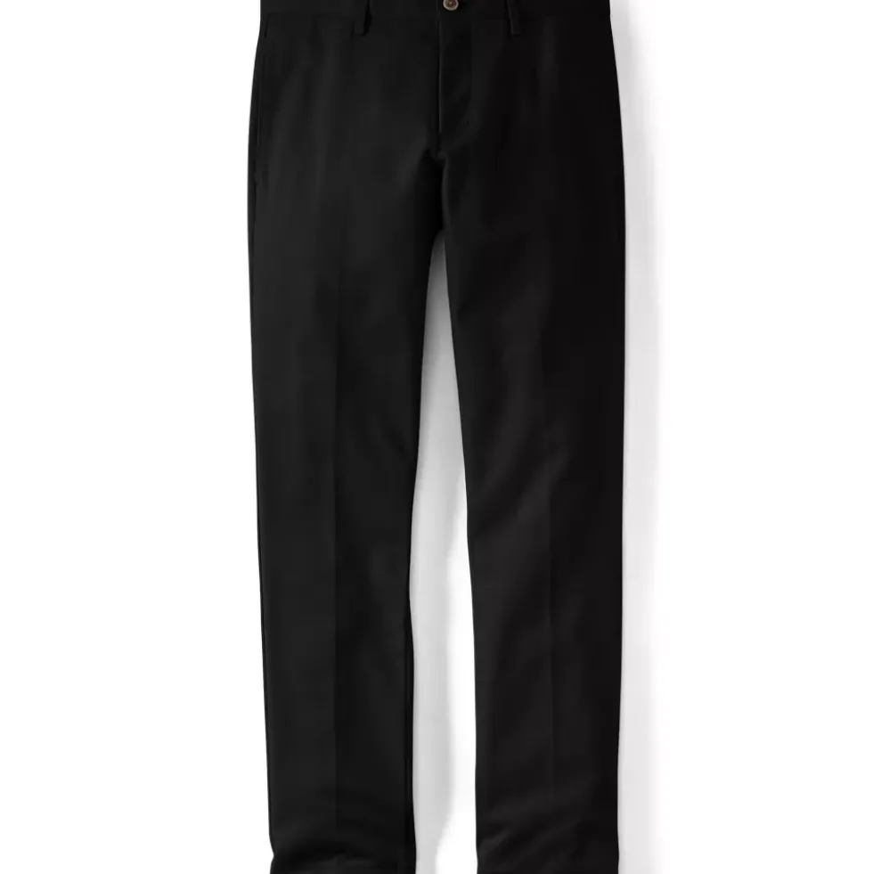 Men's No Iron Straight Fit Plain Front Chino Pant
