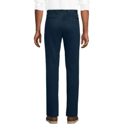 Men's No Iron Straight Fit Plain Front Chino Pant