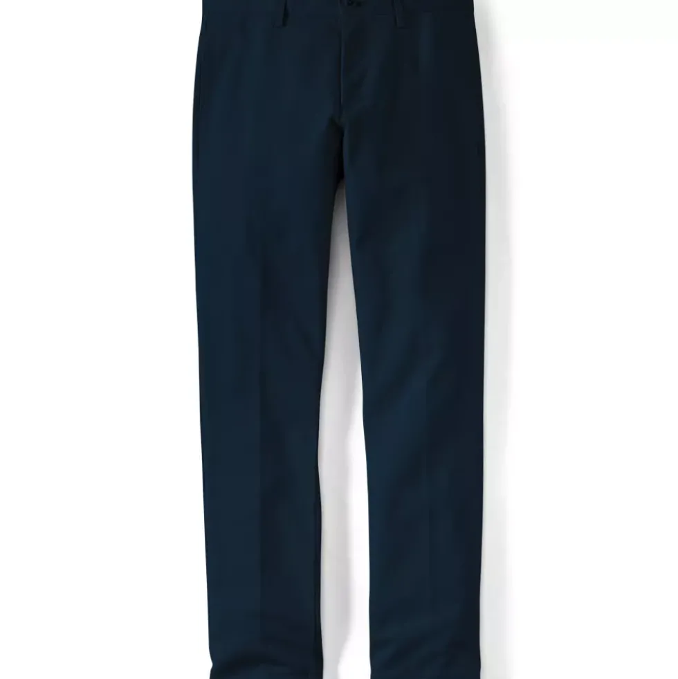 Men's No Iron Straight Fit Plain Front Chino Pant