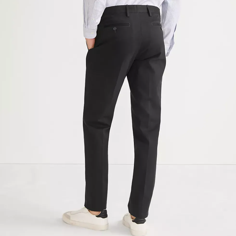 Men's No Iron Straight Fit Plain Front Chino Pant
