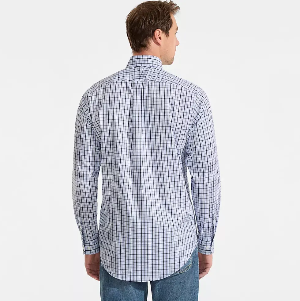 Men's No Iron Supima Cotton Pinpoint Buttondown Collar Dress Shirt