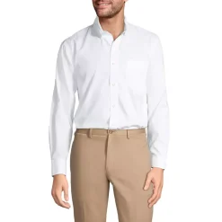 Men's No Iron Supima Cotton Pinpoint Buttondown Collar Dress Shirt