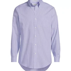 Men's No Iron Supima Cotton Pinpoint Buttondown Collar Dress Shirt