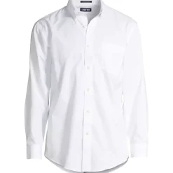 Men's No Iron Supima Cotton Pinpoint Buttondown Collar Dress Shirt